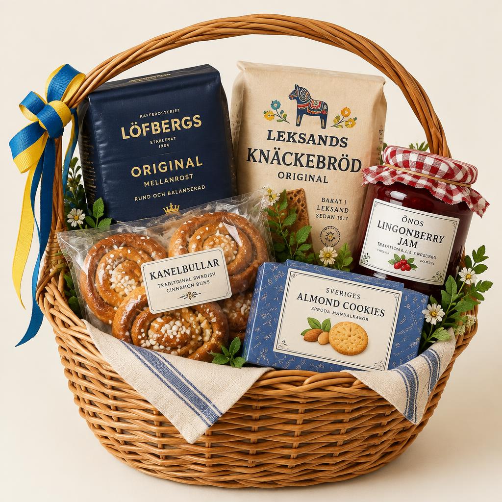 Presentkorg Svensk Fika